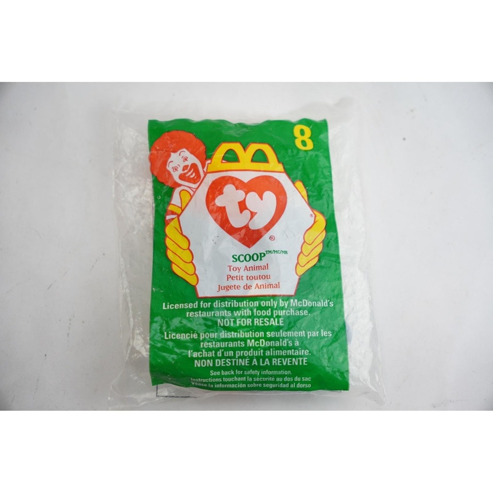 Ty Teenie Beanie Babies McDonalds 1998 Scoop The Pelican with Tag in Bag
